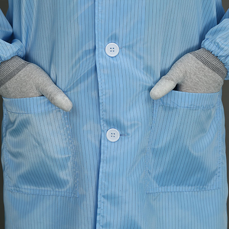 Industry Cleanroom Use Strip ESD Safety Coat Anti-static Gown