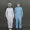 Unisex Anti-Static White Safety Coverall With Washable