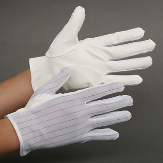 Cleanroom pu palm fit ESD gloves