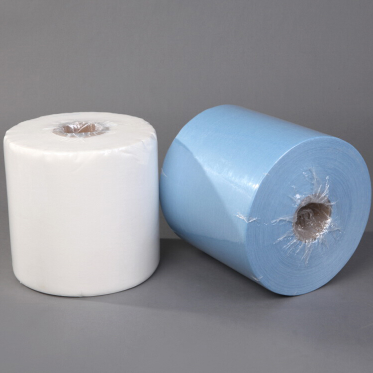 High Quality Woodpulp Industrial Wiper Paper Roll Clean Wiper Paper Roll