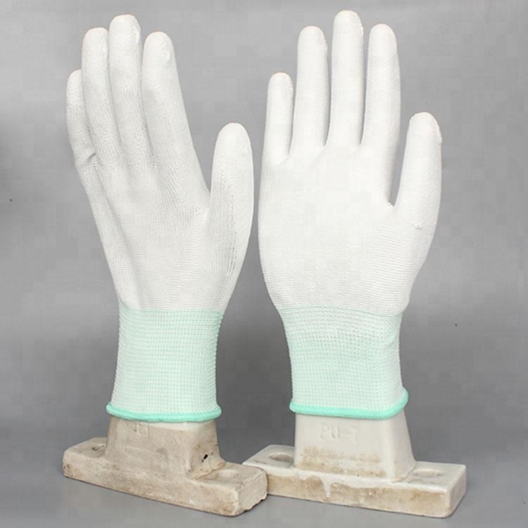 Hot Sale White Pu Work Gloves,Polyurethane Covered Gloves