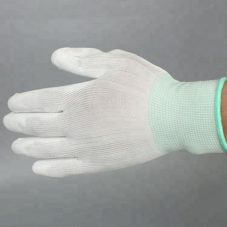 2019 Hot Sale Top Fit White Pu Coated Esd Gloves