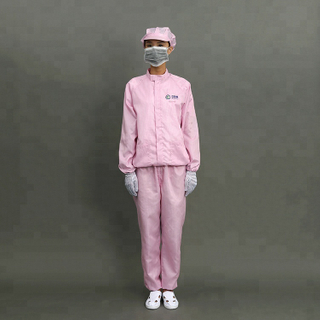 Adults OEM Comfortable Cleanroom Used ESD Ladies Work Clothes
