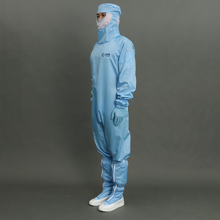 Wholesales 5mm Gride ESD Cleanroom Clothes ESD Cleanroom Antistatic Safety Garment in Factory