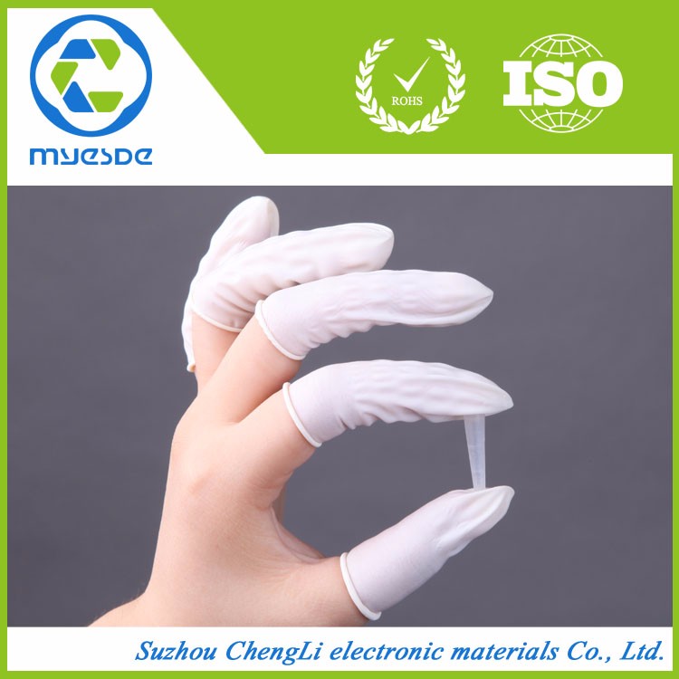 Good price 1440pcs white ESD Rubber Antistatic Work Nitrile Finger Cots