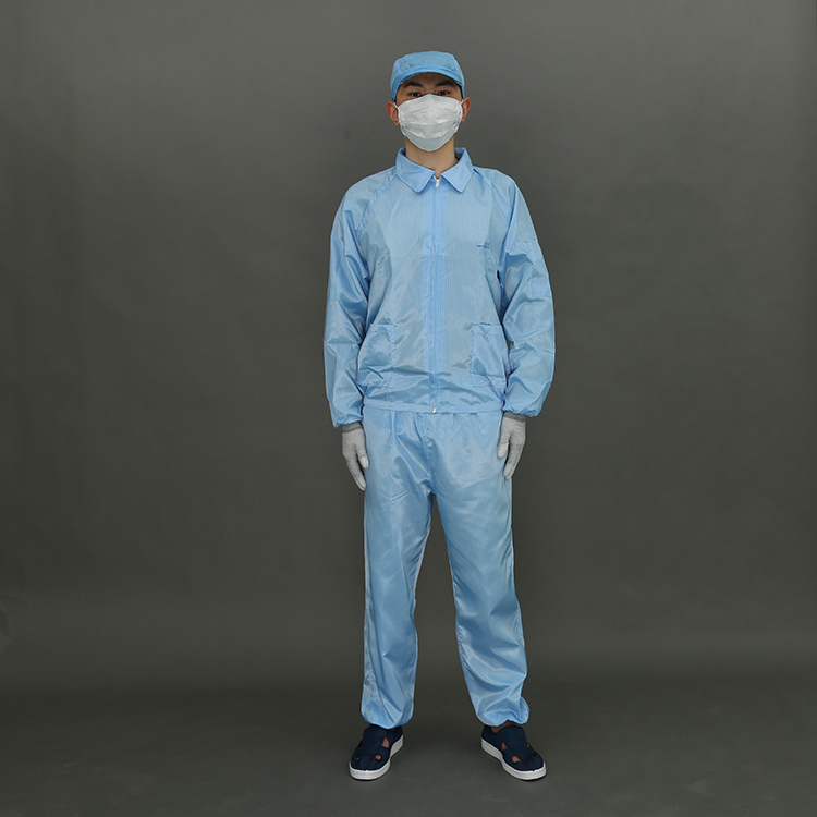 Quality Choice Jiangsu Polyester Antistatic Esd Garments for Clean Room
