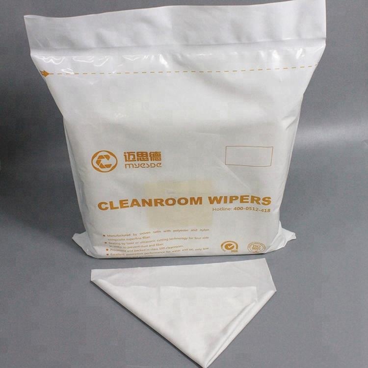 Made In China Class 100 Industrial Wiping 2ply 100 Polyester Lint Free Cleanroom Water Absorbent Wiper