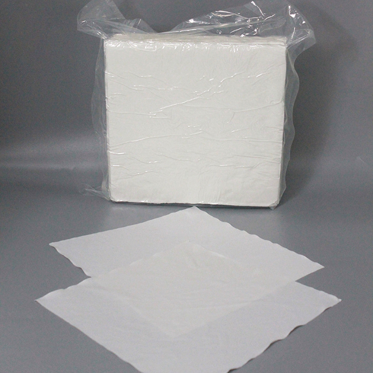 130g Class 100 6inch Lcd Screen Cleanroom Industrial polyester cleanroom wipes