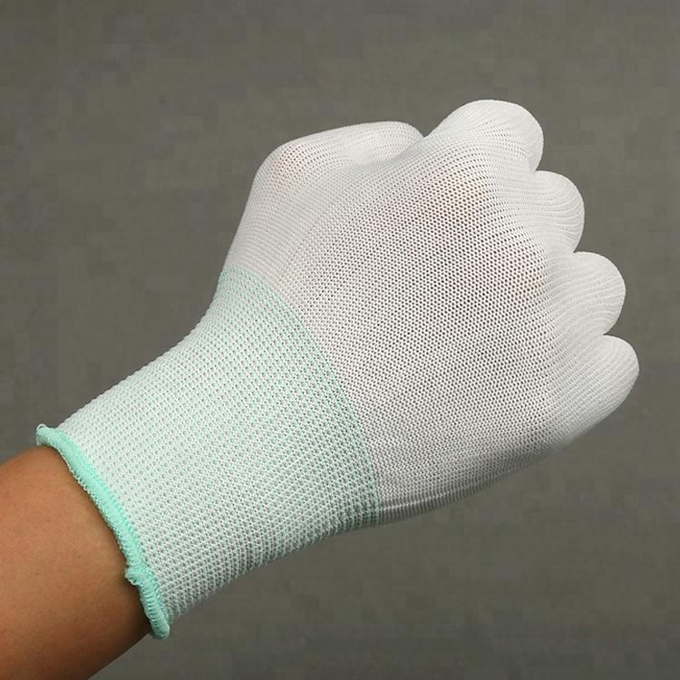 Uhmwpe Protective Knit Glove With Pu Coat On Palm