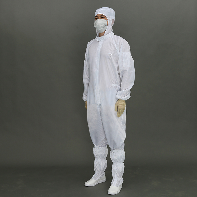 High Quality Antistatic Esd Jacket And Pants Cleanroom Suit Polyester Jacket And Pants Cleanroom Suit