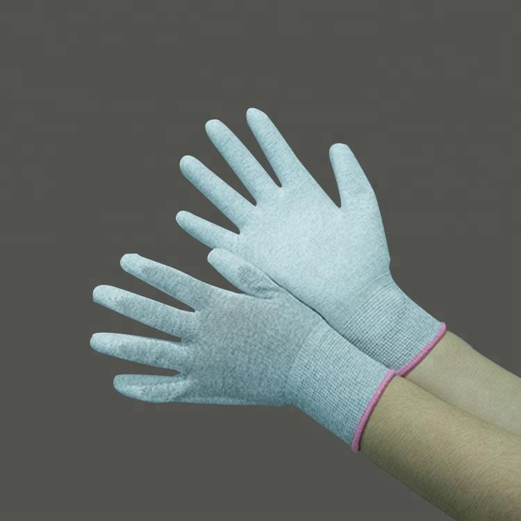 2019 Hot Sale Antistatic Carbon Fiber Esd Gloves knitted glove
