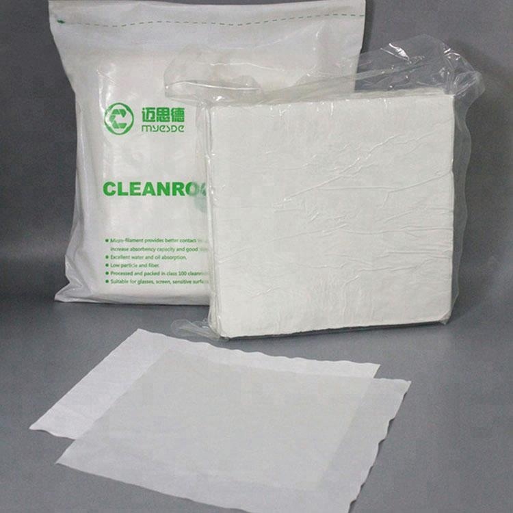 Hot Selling 9X9Inch Lcd Pcb White Clean Room Wiper Wiping Cloth