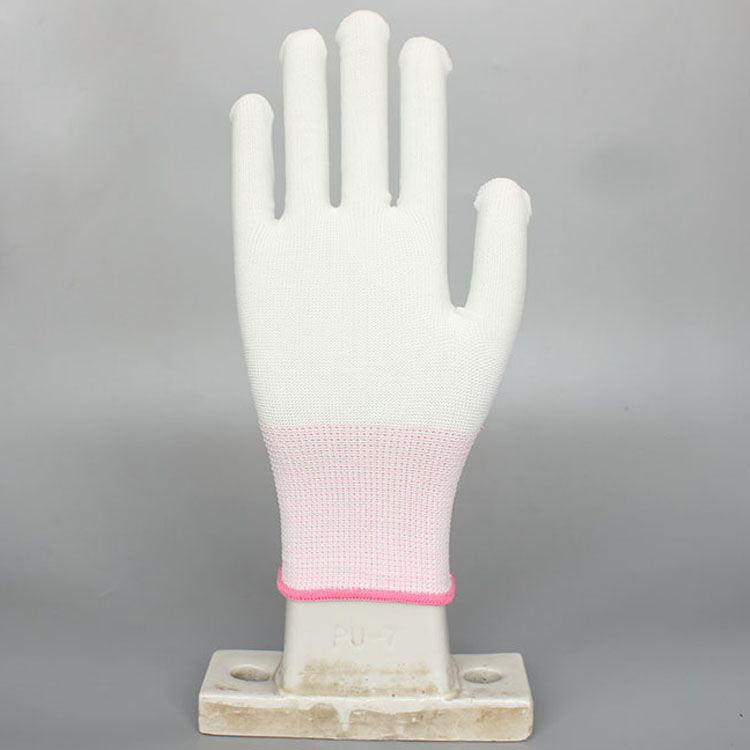 Wholesale Pu Coated White Gloves