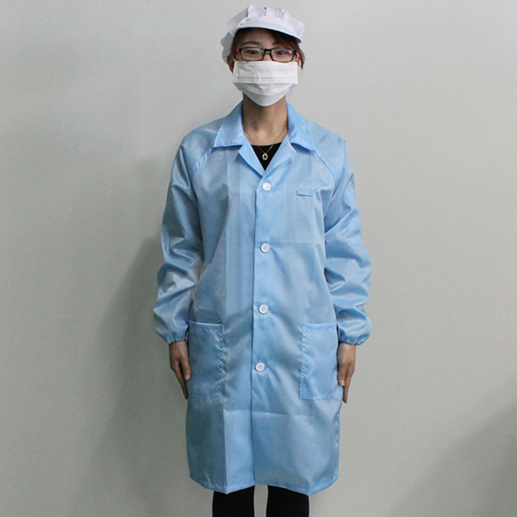 wholesale Polyester Esd Antistatic Cleanroom smock