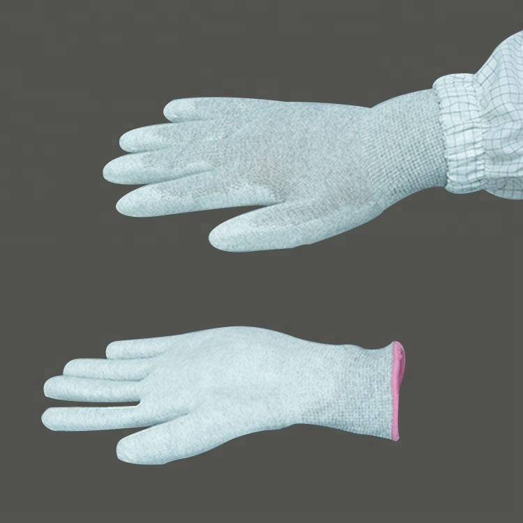 High Quality Non-Disposable Cleanroom Esd Pu Safety Gloves