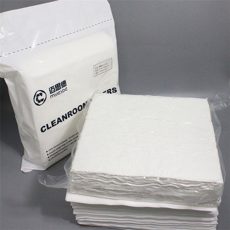 Factory Supply Disposable Wiper Cloth Polyester Lint Free Cleanroom Wiper