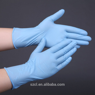 Disposable powder free nitrile gloves