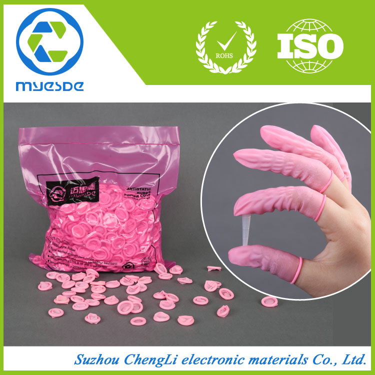 2020 Industrial grade latex finger cots cleanroom pink finger cots