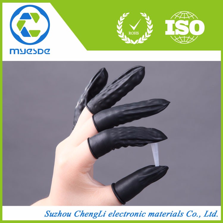 Black Conductive Esd Finger Cot Used in Cleanroom Finger Cover