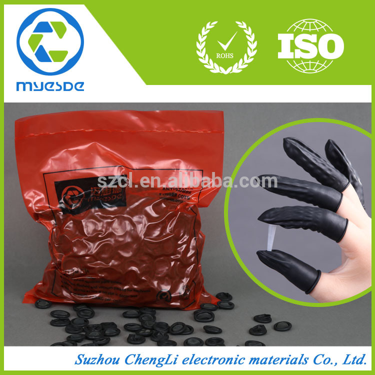Black Conductive Esd Finger Cot Used in Cleanroom Finger Cover