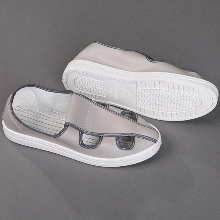Hot selling PU hole PU leather Cleanroom Antistatic Shoes,Cleanroom Esd Shoes