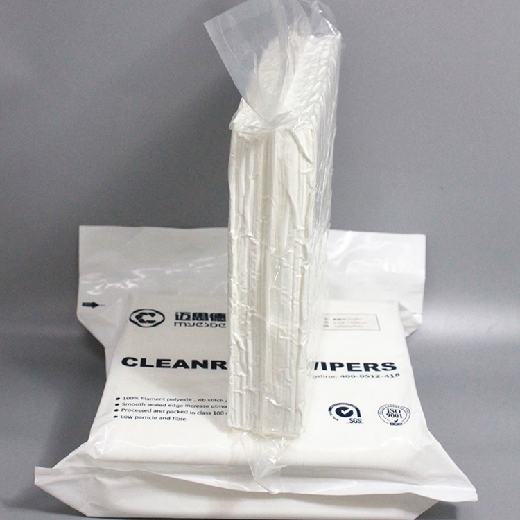 9"x9" Cleanroom Laundered Wiper 100% Polyester Kint Lint free Wipes
