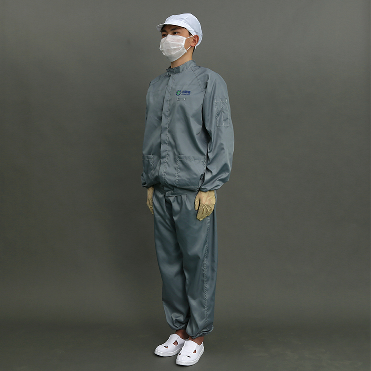 Polyester Washable ESD Cleanroom Coverall For Pharmaceutical Industry