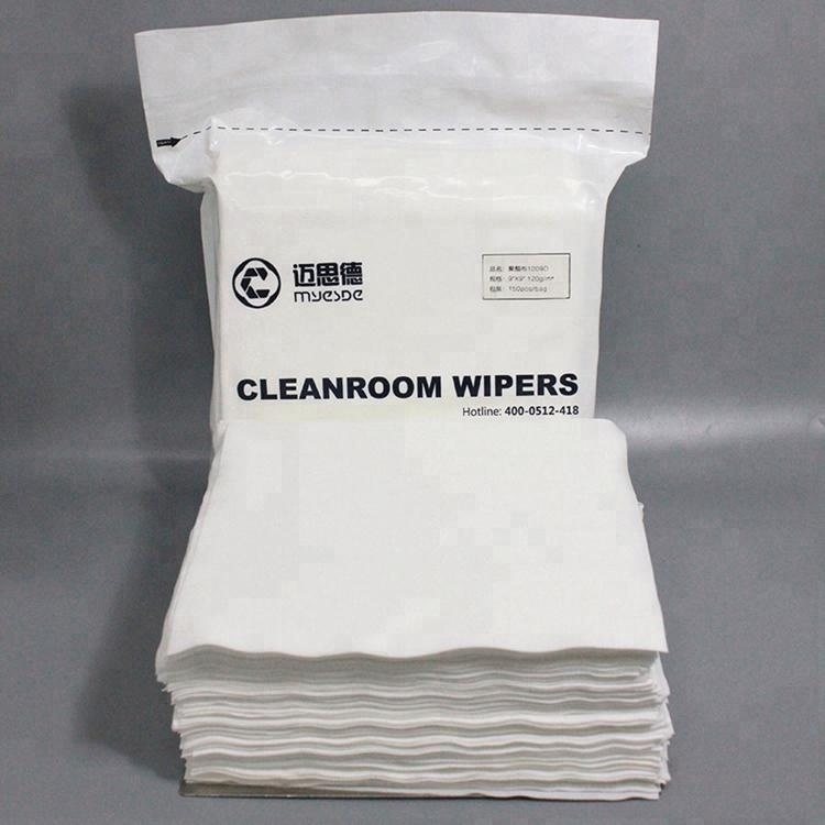 Eco-friendly Cleanroom Wiper Cloth Polyester Lint free Wipes With Reasonable Factory Price