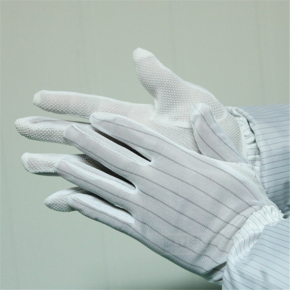 Electronic Work Anti Static Esd Glove with PVC Dot Coated