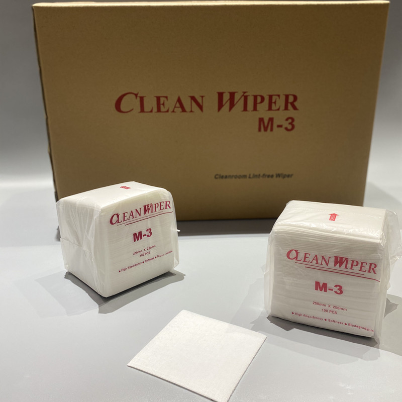 OEM/ODM m-3 cleanroom nonwoven lint free wipes